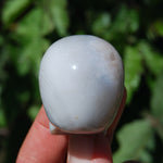 Flower Agate Carved Crystal Skull, Realistic Sakura Agate Carving