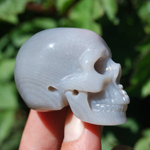 Agate Carved Crystal Skull