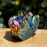 Titanium Aura Quartz Crystal Cluster
