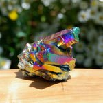 Titanium Aura Quartz Crystal Cluster