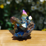 Titanium Aura Quartz Crystal Cluster