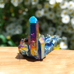 Titanium Aura Quartz Crystal Cluster