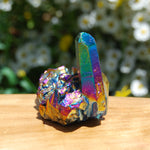 Titanium Aura Quartz Crystal Cluster
