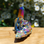 Titanium Aura Quartz Crystal Cluster