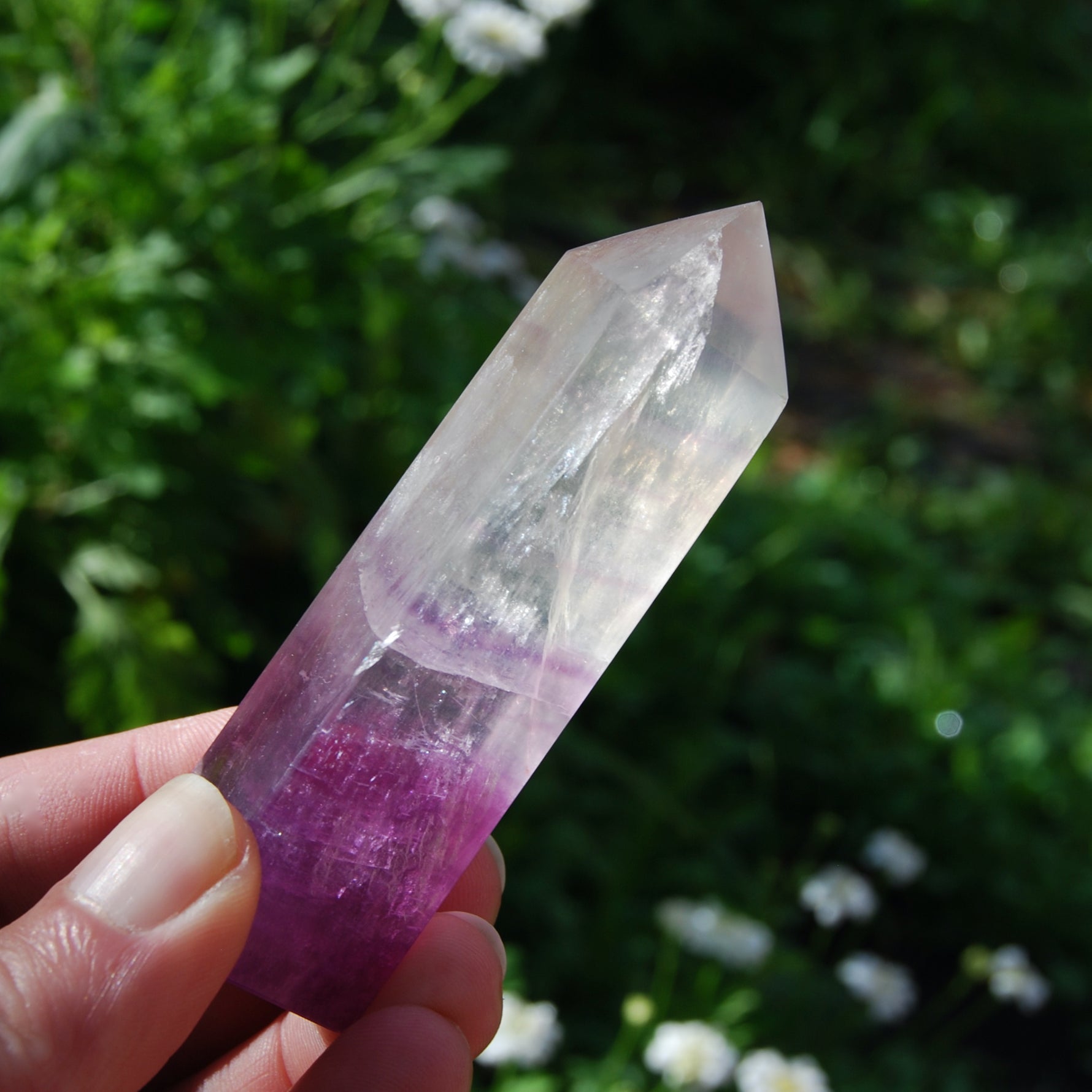 Magenta Fluorite Crystal Tower