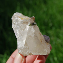 Load image into Gallery viewer, Raw Gem Lepidolite Green Tourmaline Lemurian Quartz Crystal Trapiche Cluster, Brazil LE5
