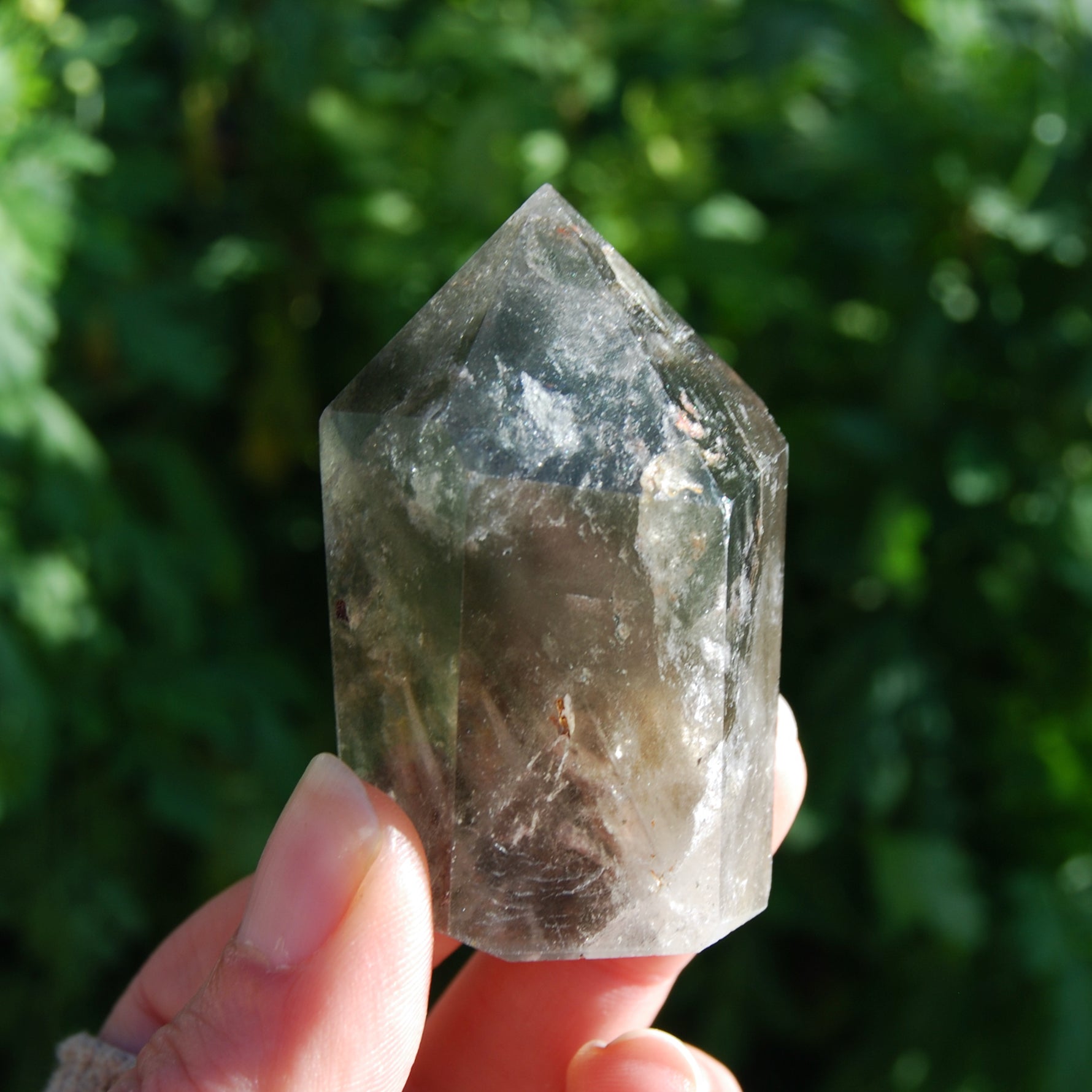 Lodolite Crystal Tower, Scenic Garden Quartz, Landscape Quartz