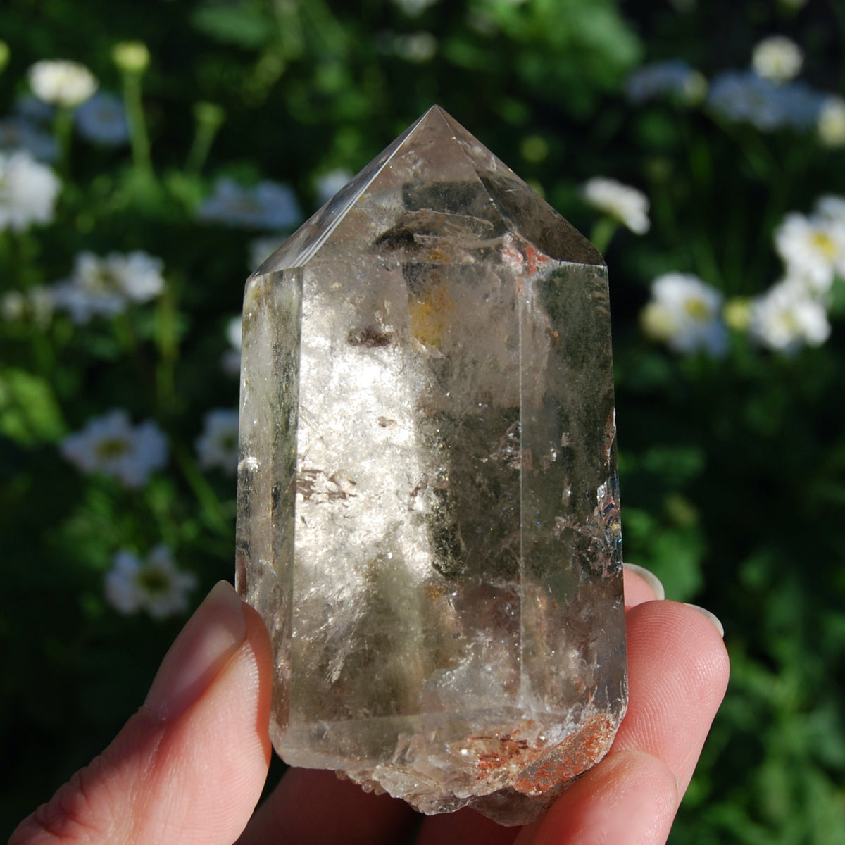 Lodolite Crystal Tower, Garden Quartz Tower, Landscape Quartz