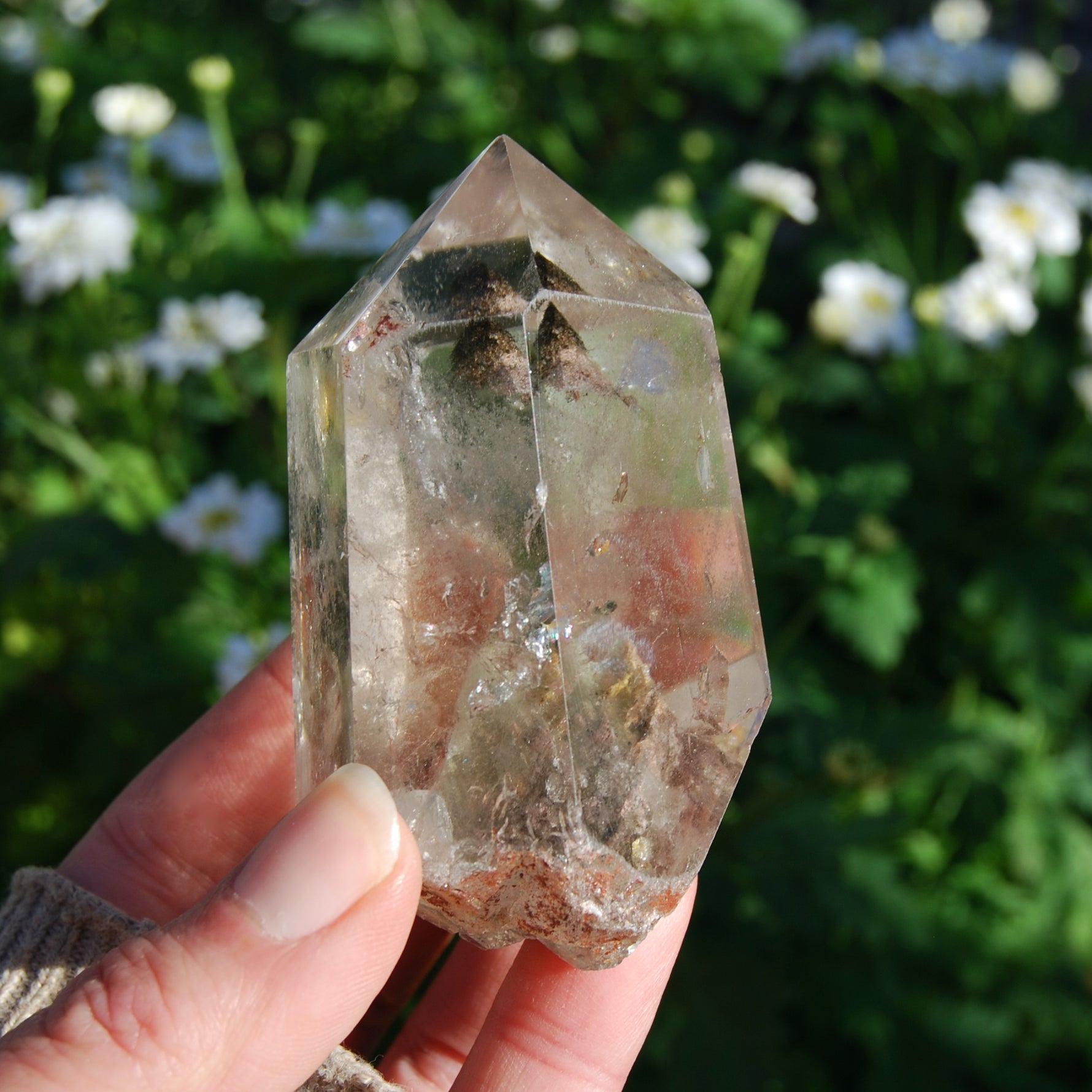 Lodolite Crystal Tower, Garden Quartz Tower, Landscape Quartz