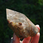 Scenic Garden Quartz Tower, Lodolite Quartz Crystal Tower