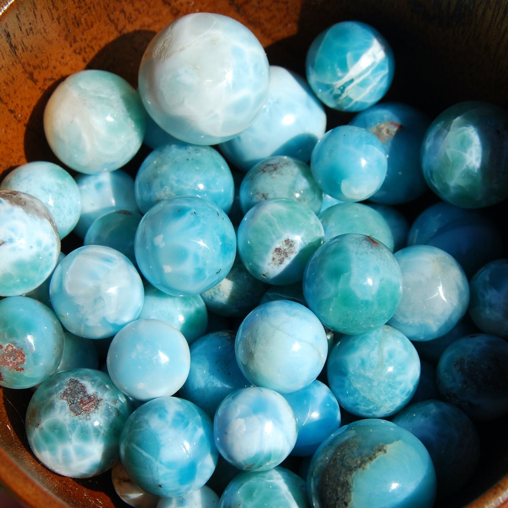 AAA Larimar Crystal Mini Sphere, Dominican Republic