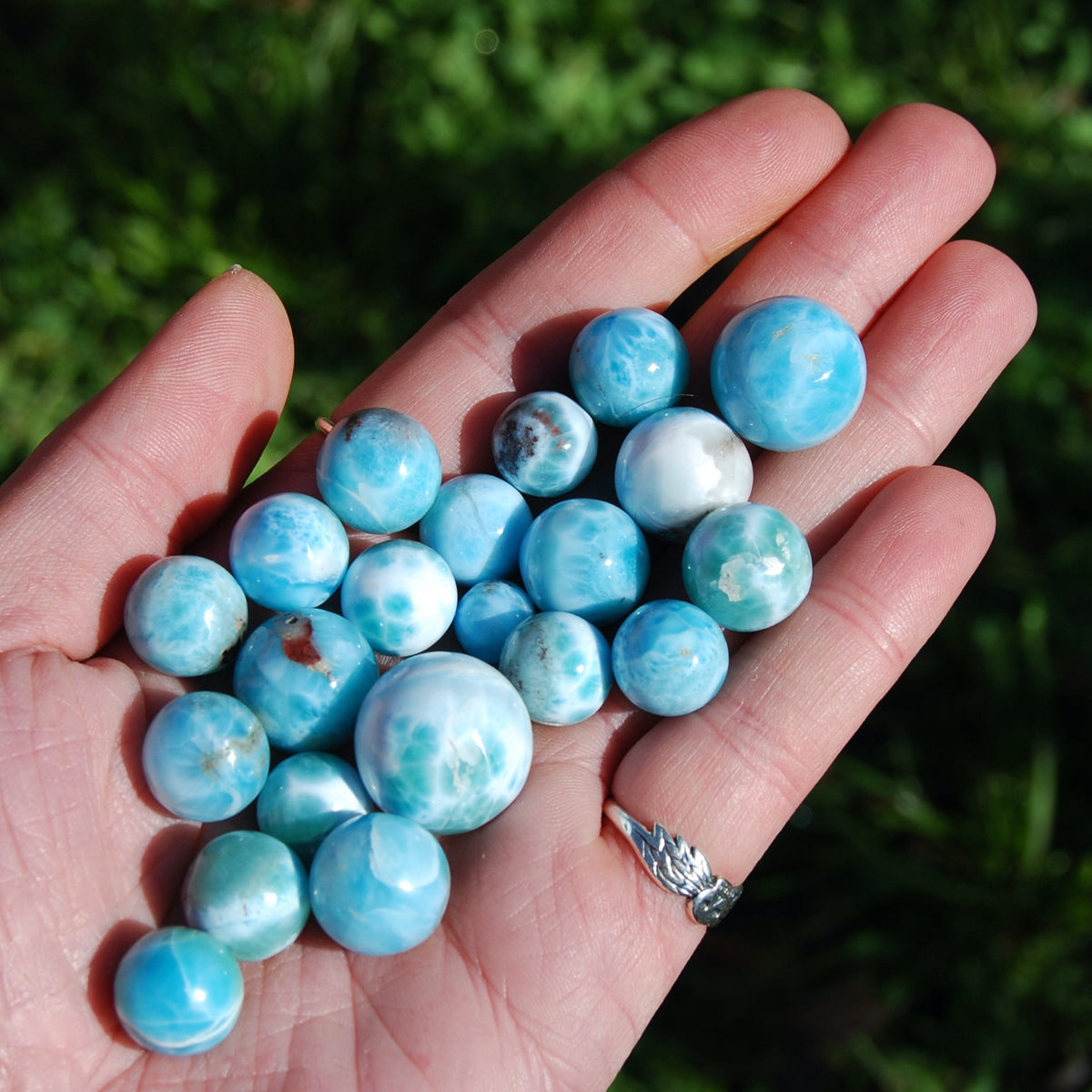 AAA Larimar Crystal Mini Sphere, Dominican Republic