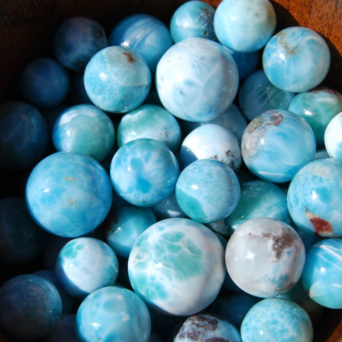 AAA Larimar Crystal Mini Sphere, Dominican Republic