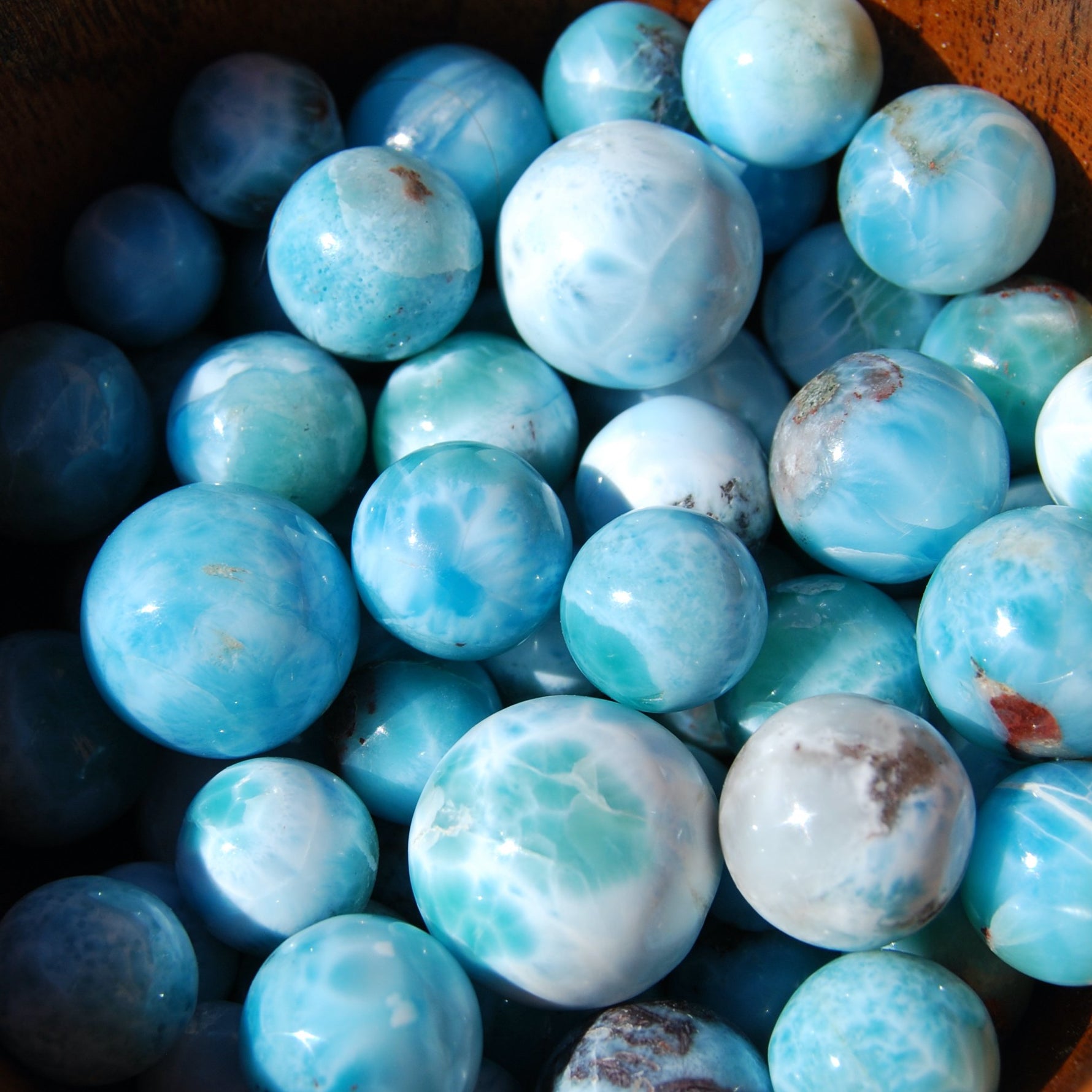 AAA Larimar Crystal Mini Sphere, Dominican Republic