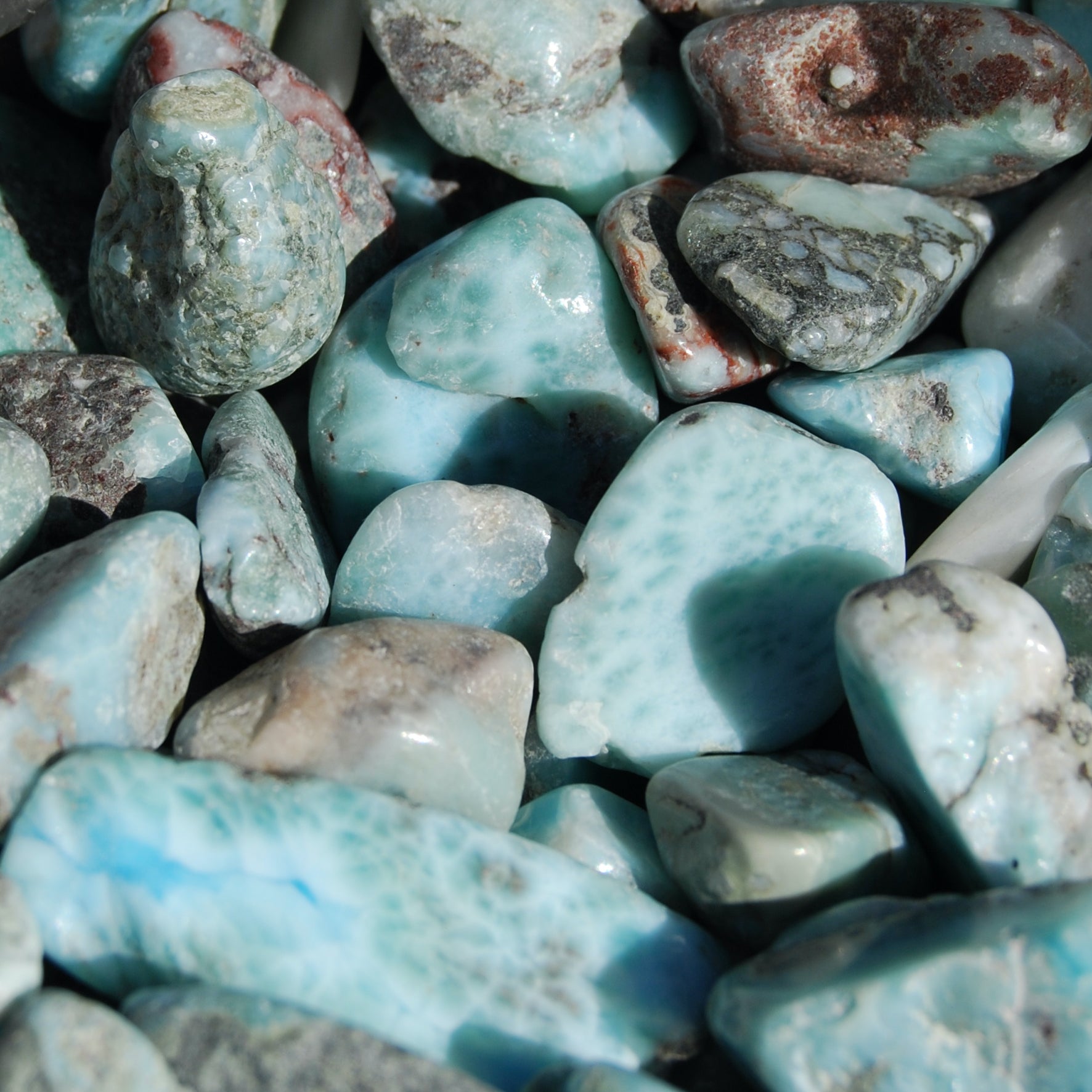 Larimar Crystal Tumbled Stones