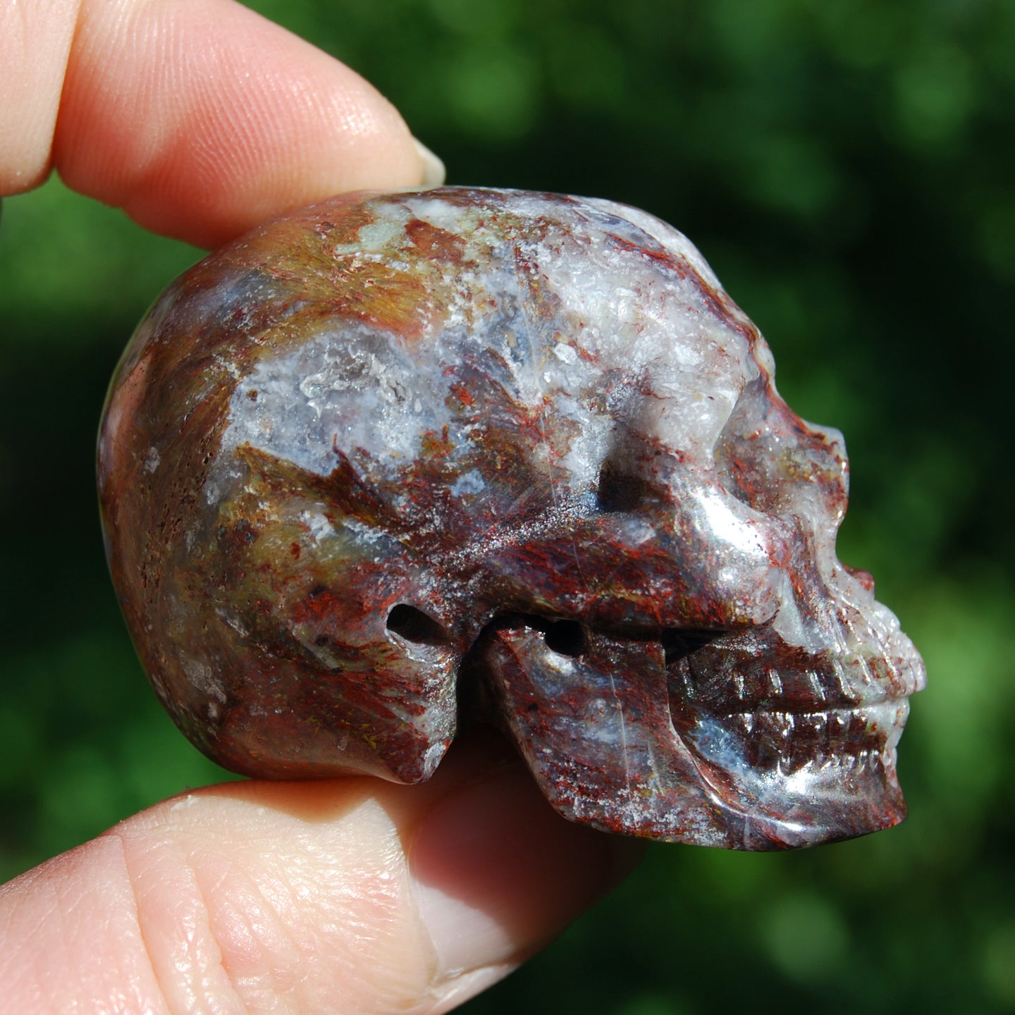 Pietersite Carved Crystal Skull