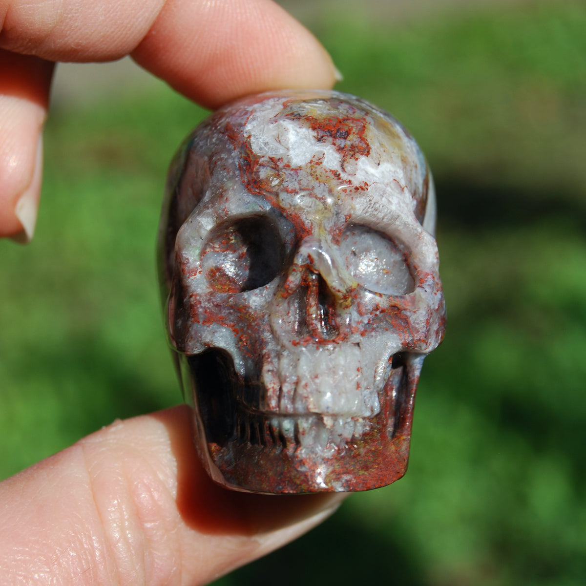 Pietersite Carved Crystal Skull
