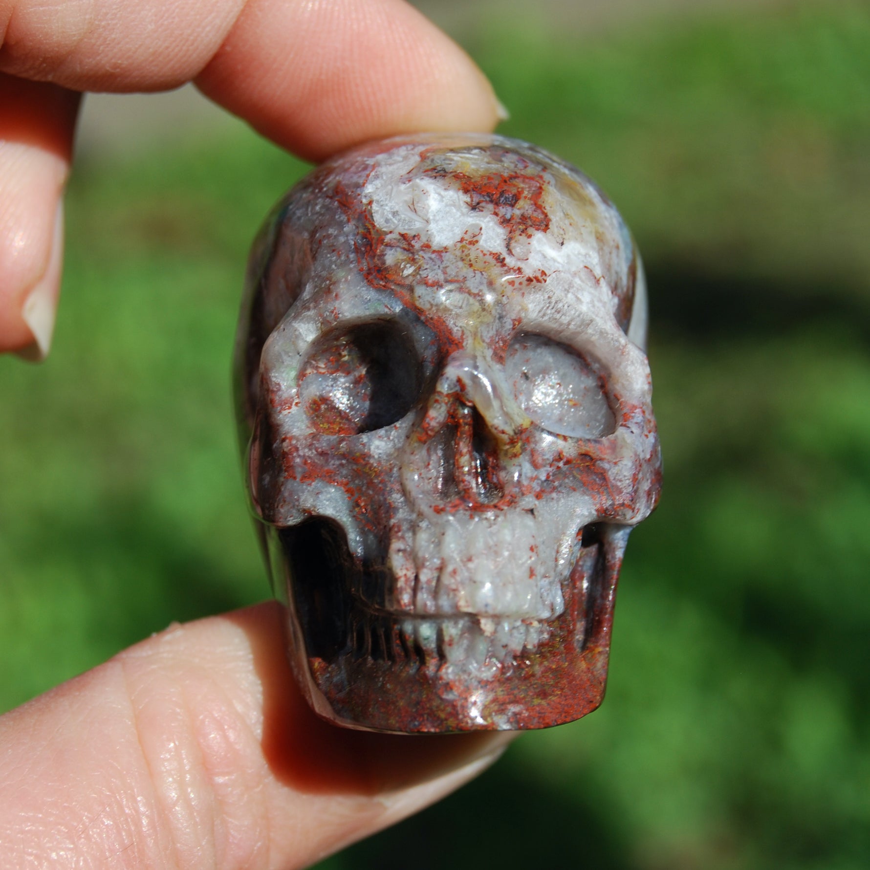 Pietersite Carved Crystal Skull
