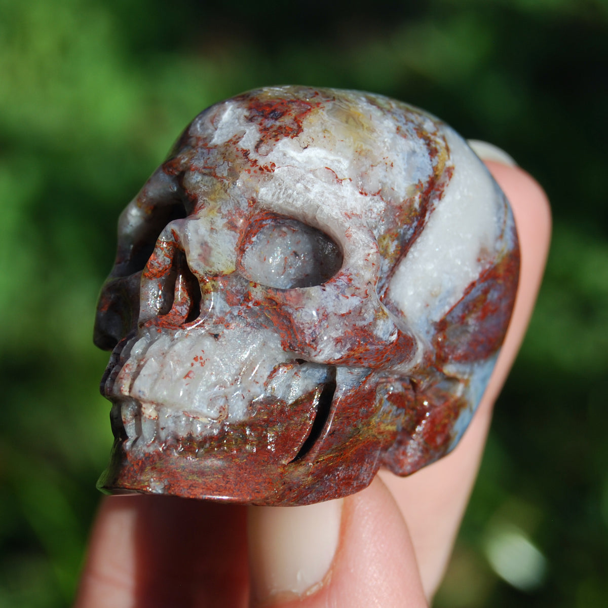 Pietersite Carved Crystal Skull