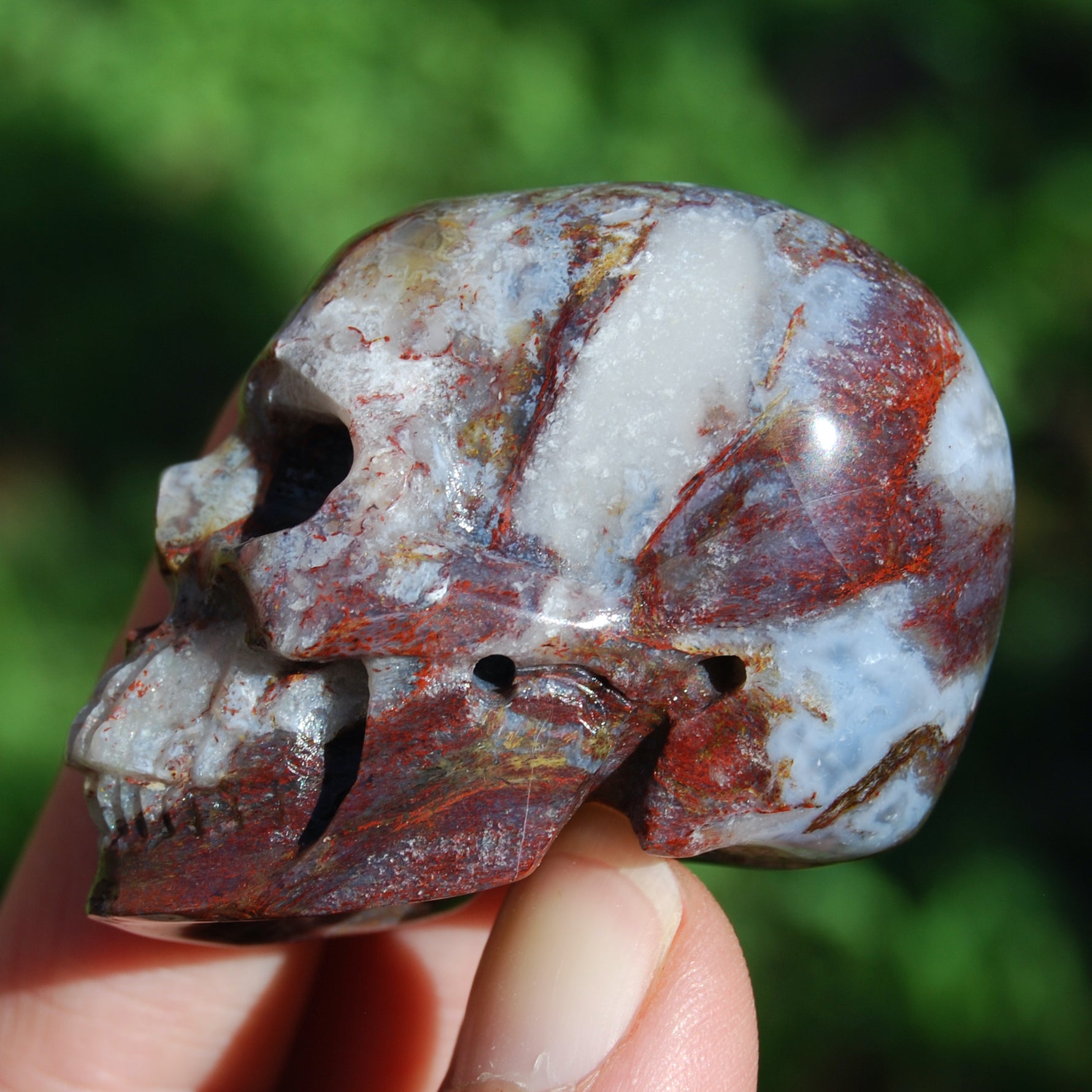 Pietersite Carved Crystal Skull