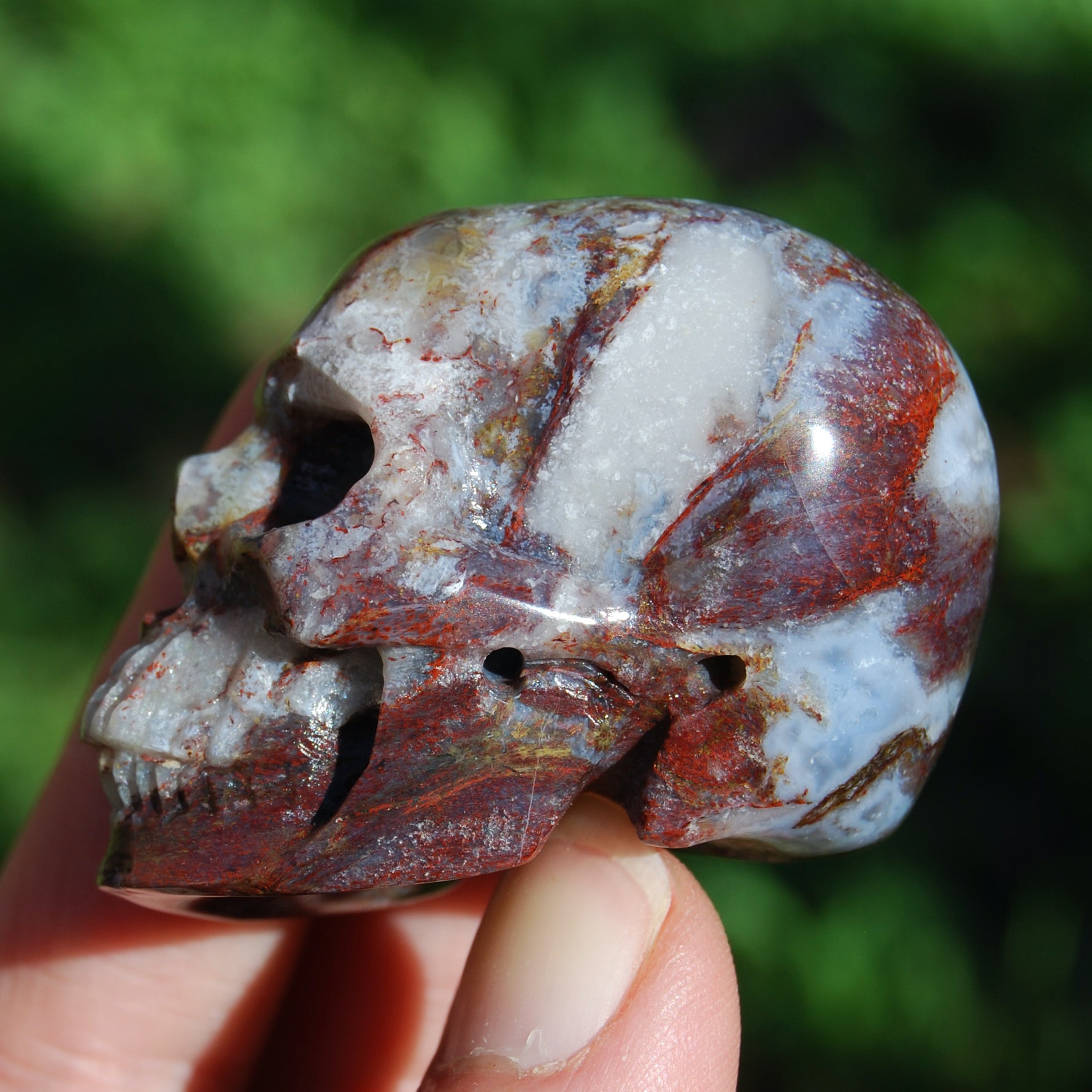 Pietersite Carved Crystal Skull