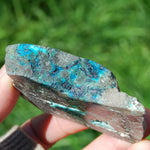 Native Copper in Chrysocolla Crystal Slab, Indonesia