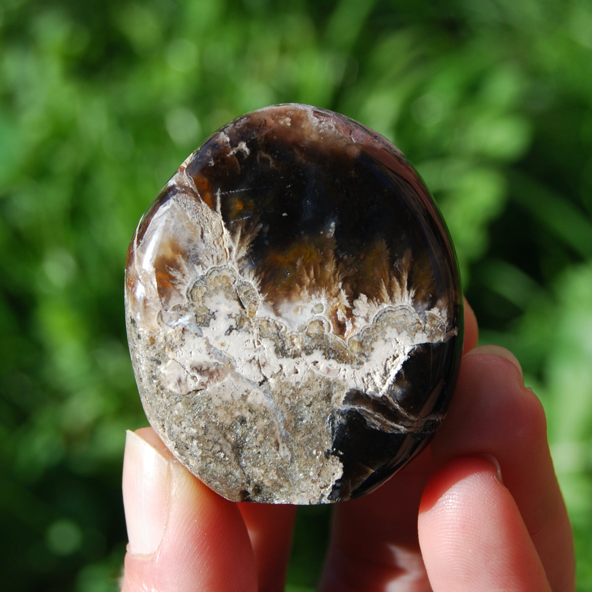 Violet Plume Agate Crystal Freeform Tower, Purple Agate, Indonesia