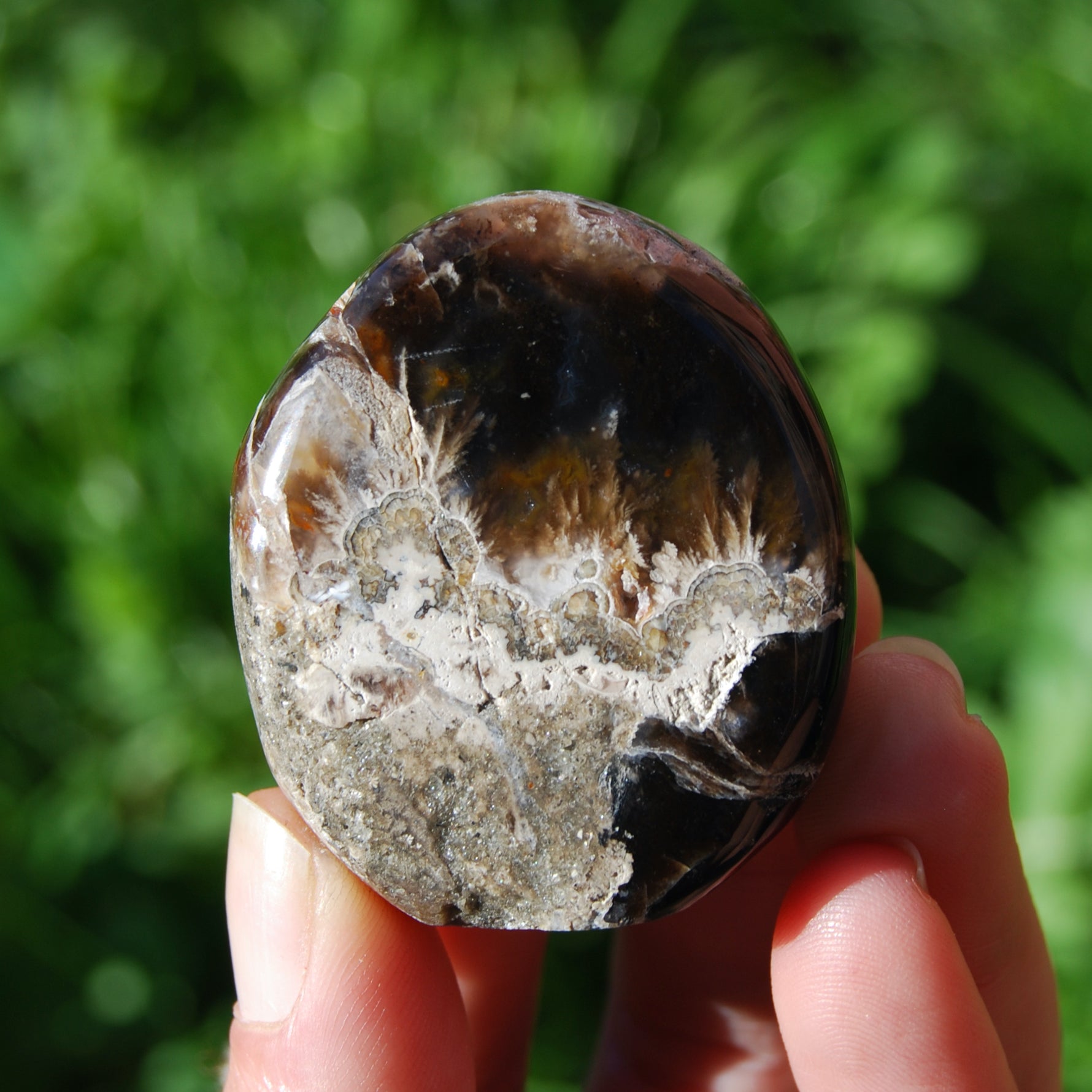 Violet Plume Agate Crystal Freeform Tower, Purple Agate, Indonesia