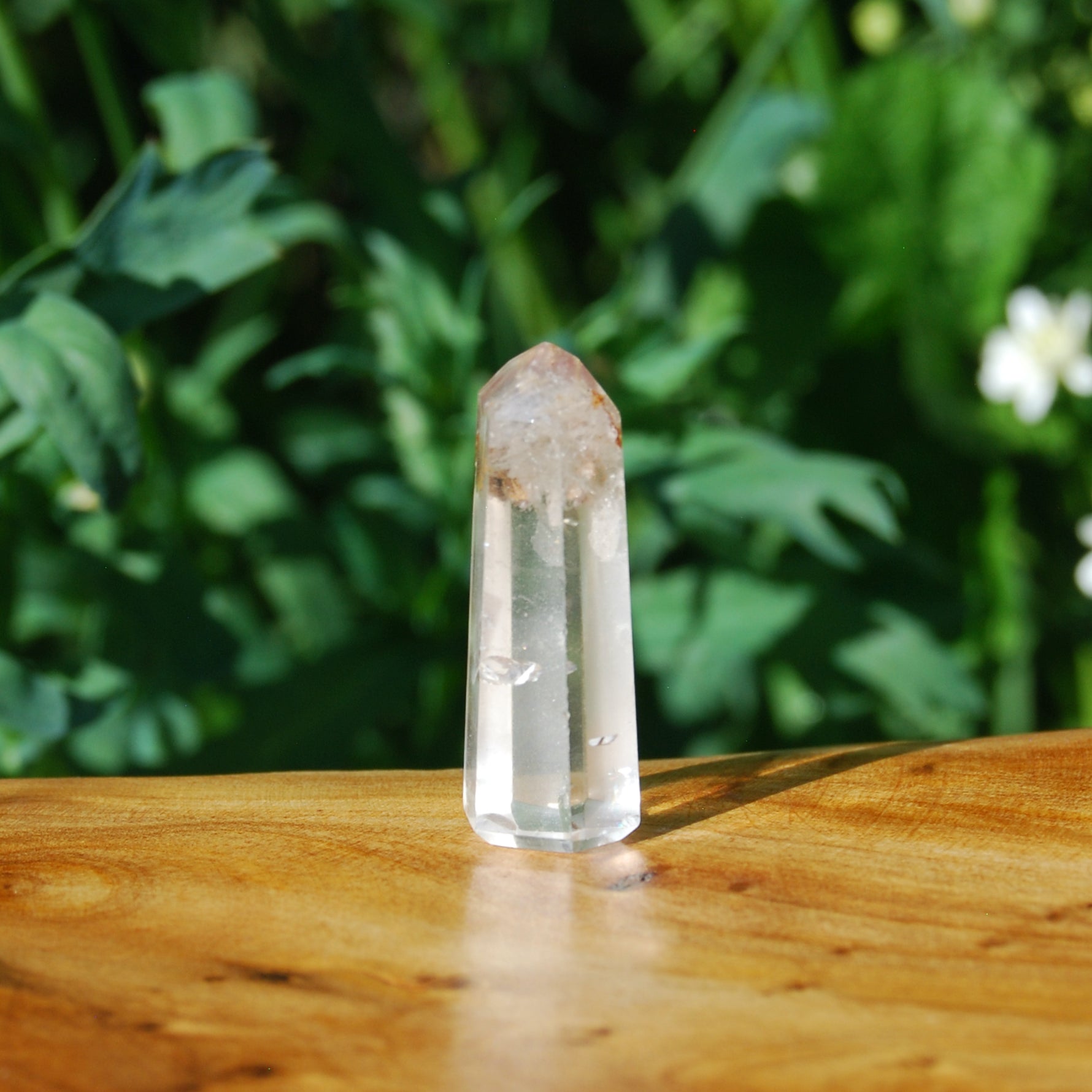 Pink Lithium Quartz Crystal Tower