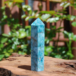 Blue Apatite Crystal Tower