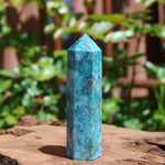 Blue Apatite Crystal Tower
