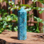 Blue Apatite Crystal Tower