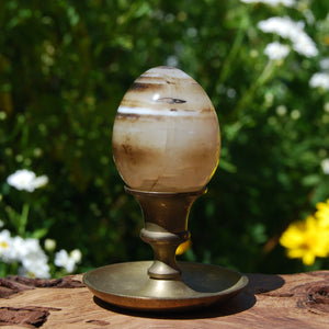 Sardonyx Agate Crystal Egg