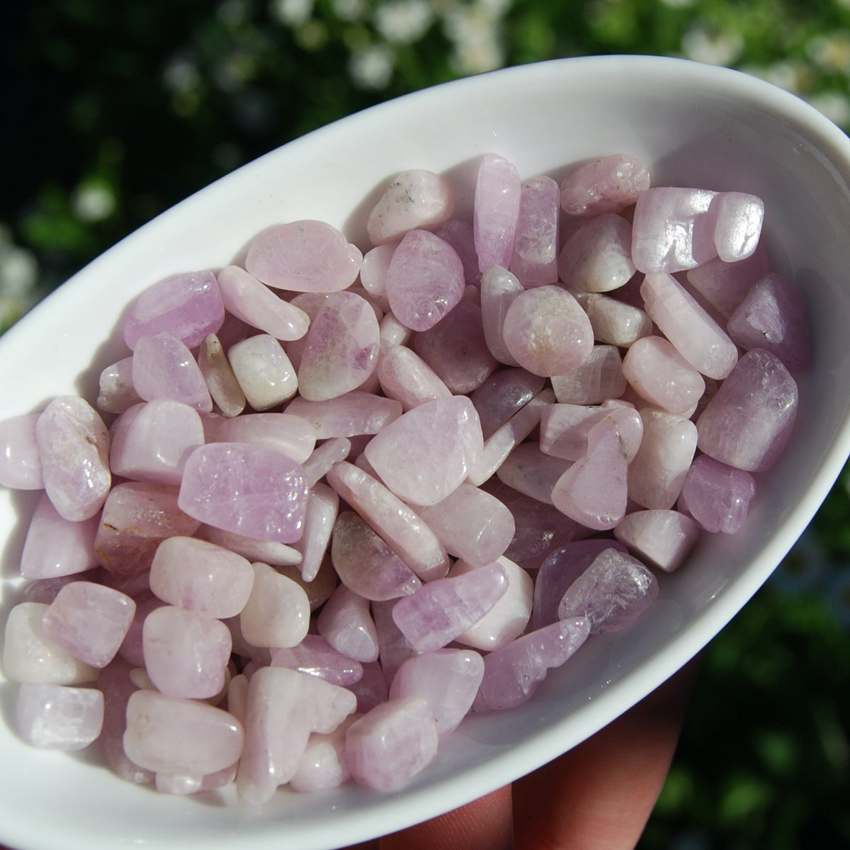Kunzite Crystal Tumbled Stones, XS Flashy Kunzite Crystals, Afghanistan