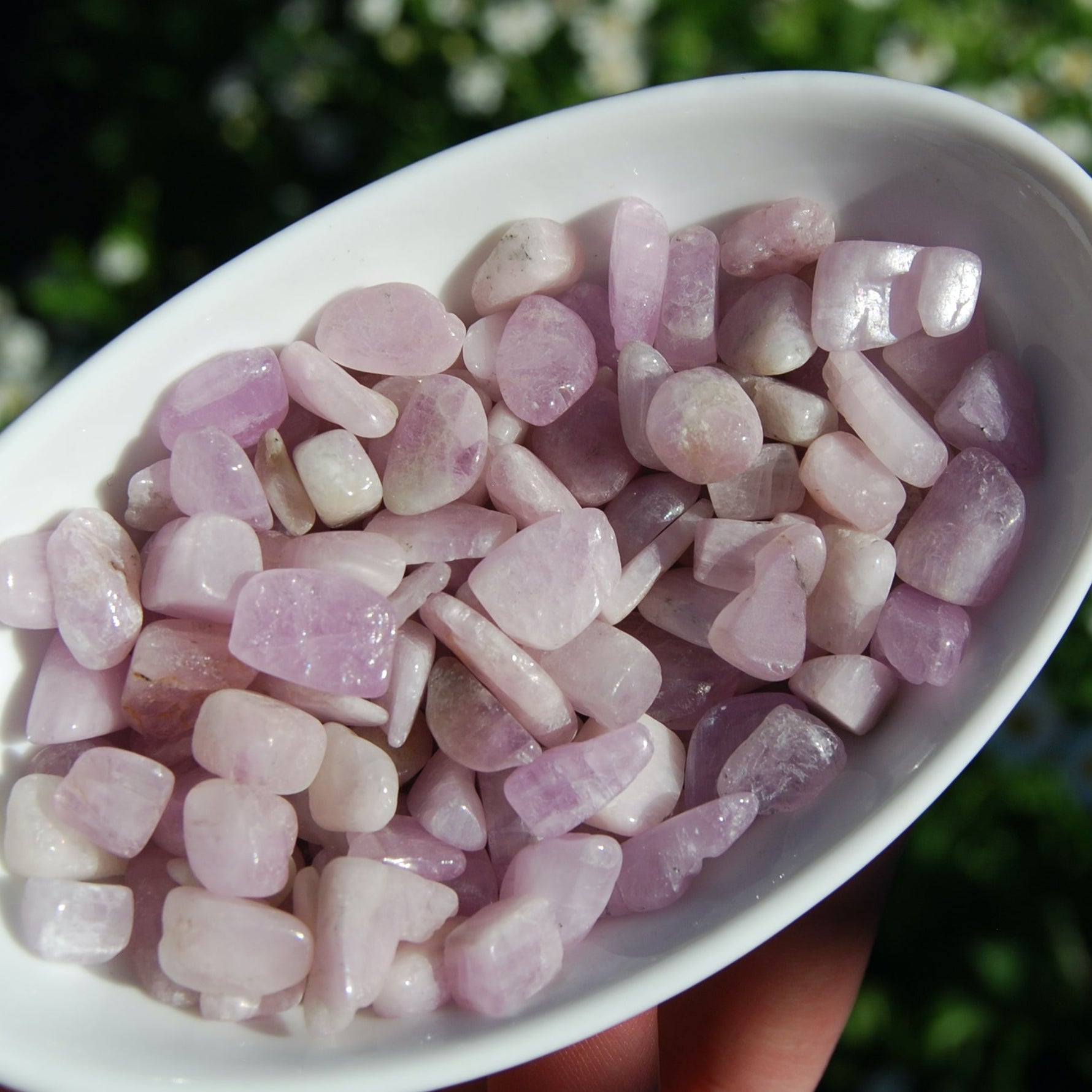Kunzite Crystal Tumbled Stones, XS Flashy Kunzite Crystals, Afghanistan