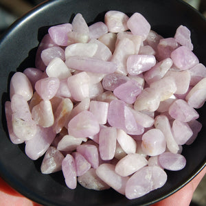 Kunzite Crystal Tumbled Stones, XS Flashy Kunzite Crystals, Afghanistan