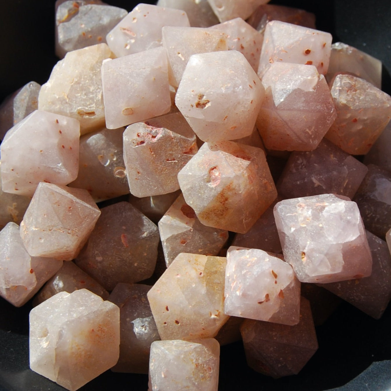 Raw Beta Quartz Crystals, Hexagon Bipyramid Crystals, Sacred Geometry, Indonesia