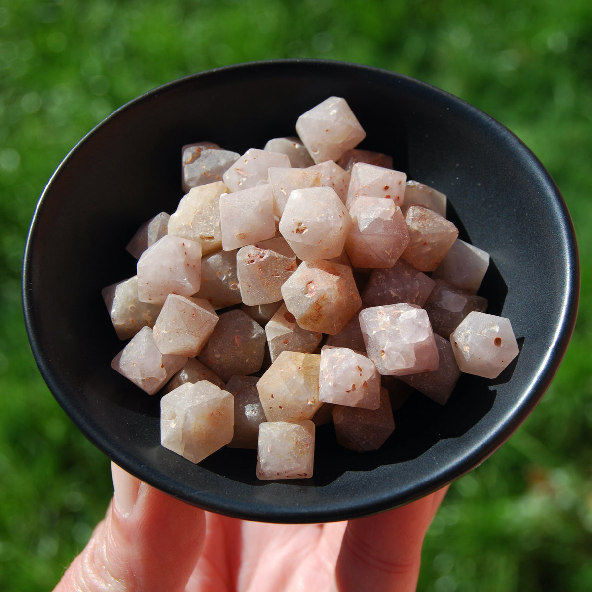 Raw Beta Quartz Crystals, Hexagon Bipyramid Crystals, Sacred Geometry, Indonesia