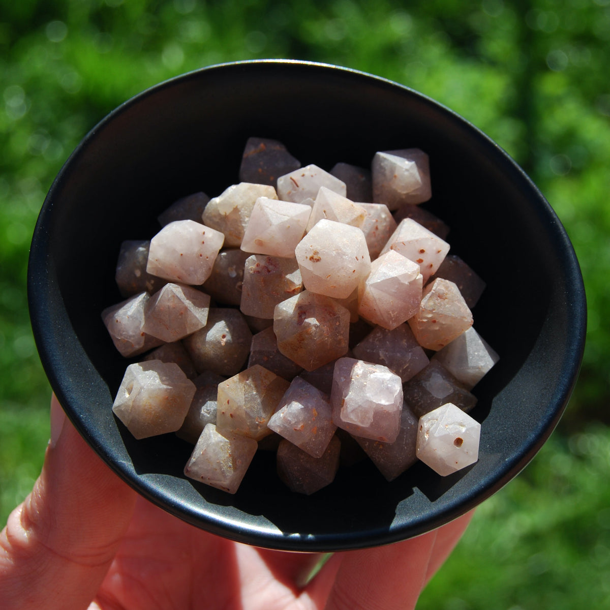 Raw Beta Quartz Crystals, Hexagon Bipyramid Crystals, Sacred Geometry, Indonesia