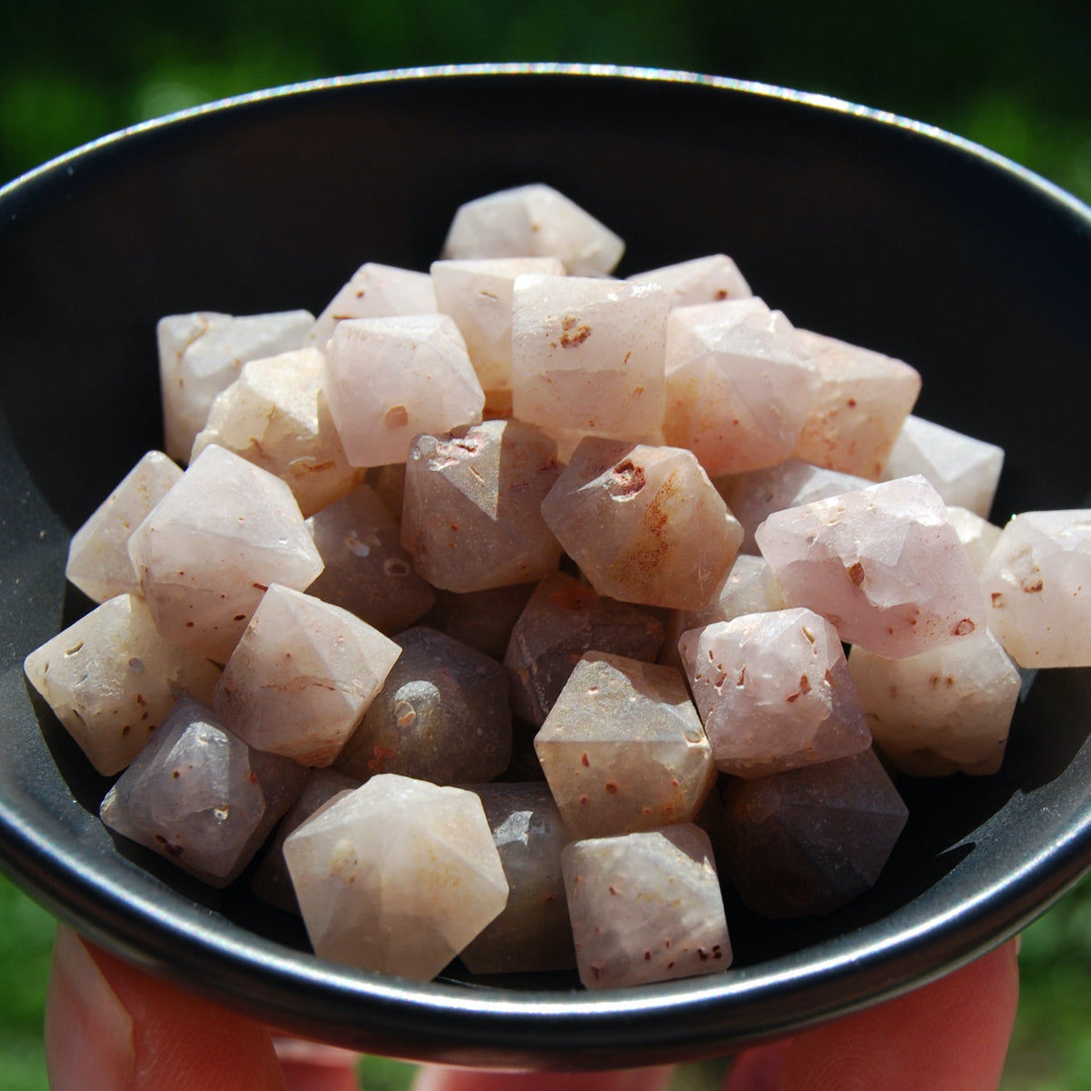 Raw Beta Quartz Crystals, Hexagon Bipyramid Crystals, Sacred Geometry, Indonesia