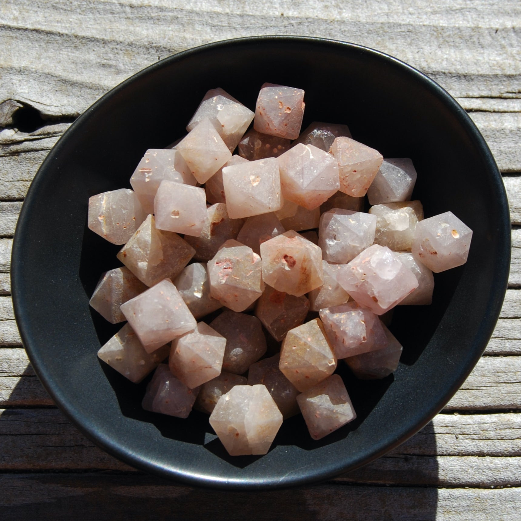 Raw Beta Quartz Crystals, Hexagon Bipyramid Crystals, Sacred Geometry, Indonesia
