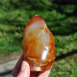 Carnelian Crystal Flame, Carnelian Agate Freeform Tower