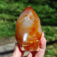Load image into Gallery viewer, Carnelian Crystal Flame, Carnelian Agate Freeform Tower
