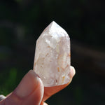 Pink Lithium Amphibole Quartz Crystal Tower