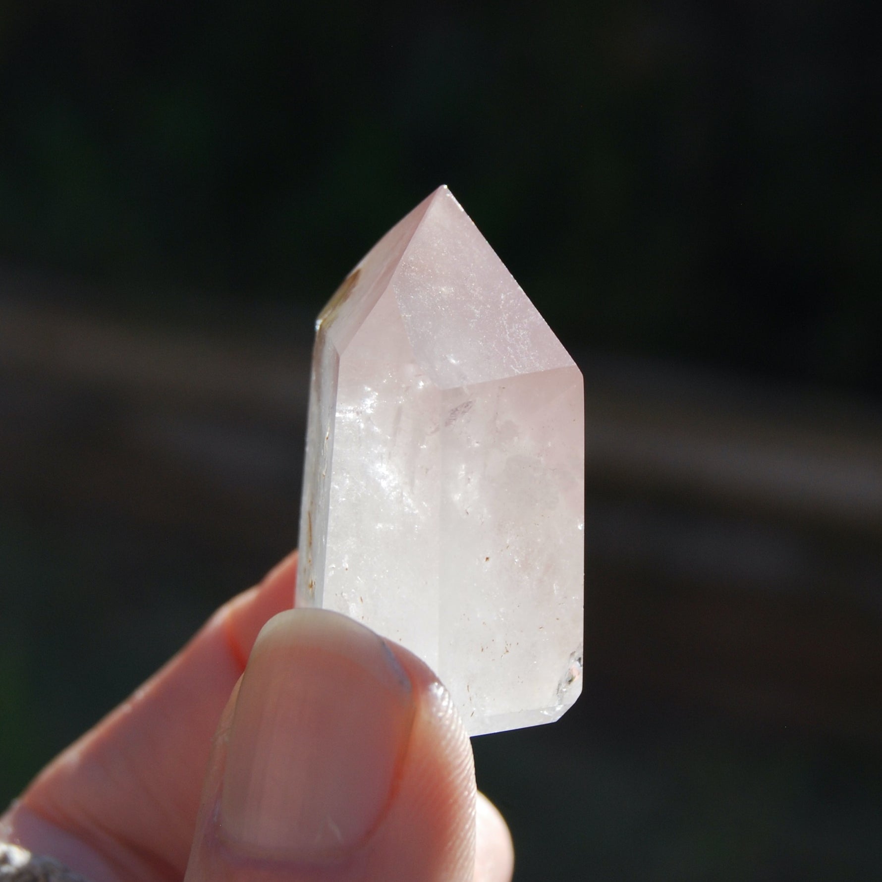 Pink Lithium Quartz Crystal Tower