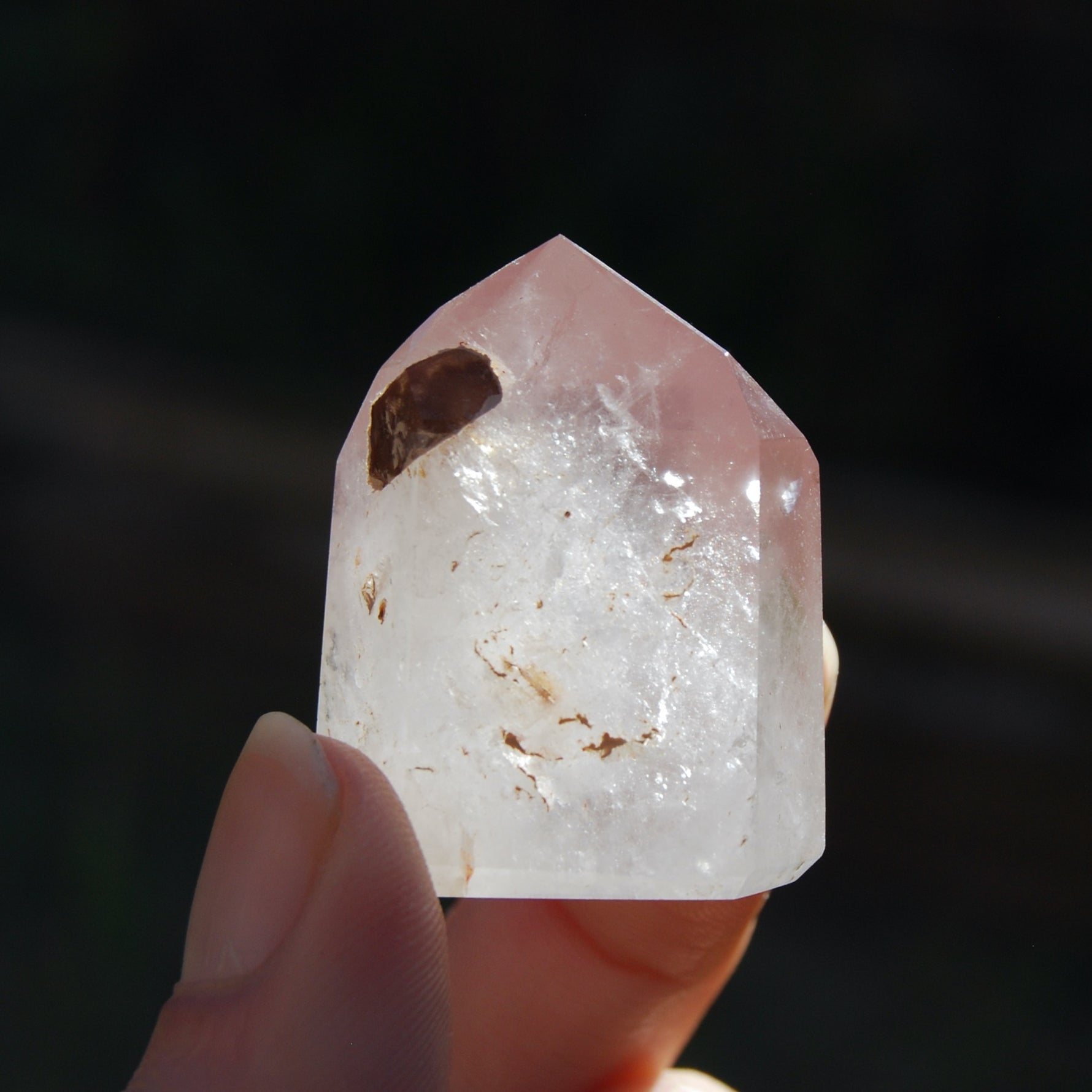 Pink Lithium Quartz Crystal Tower