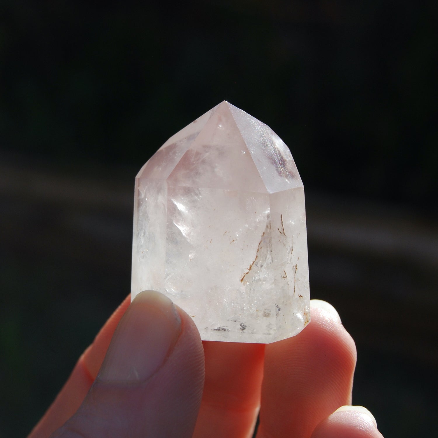 Pink Lithium Quartz Crystal Tower