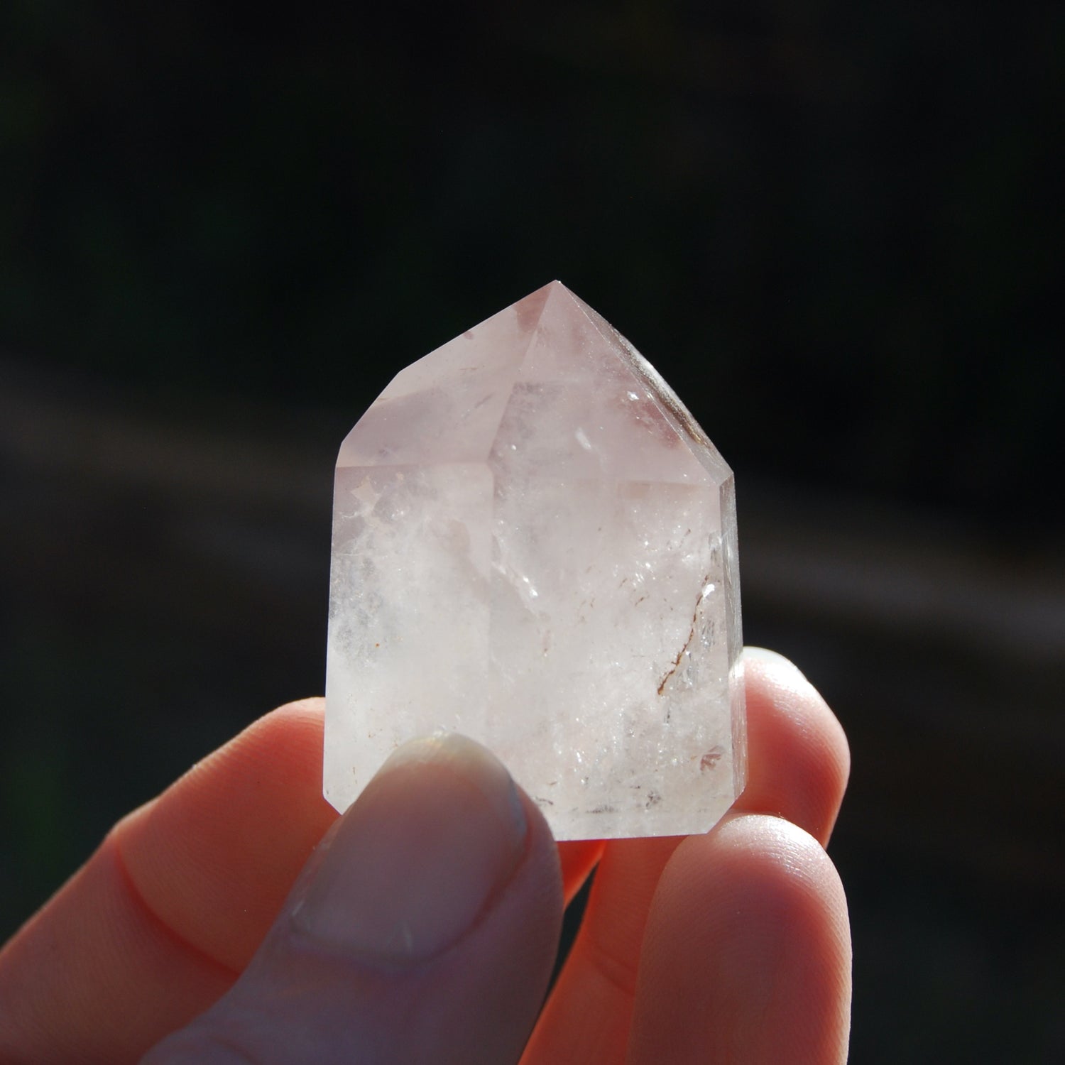 Pink Lithium Quartz Crystal Tower