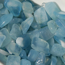 Load image into Gallery viewer, Aquamarine Gemstone Tumbled Stones
