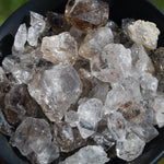 Pakimer Diamond, Herkimer Diamond, UV Reactive Fenster Petroleum Quartz, Fluorescent Enhydro Quartz Crystal Points, Pakistan